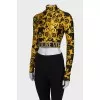 Black and Gold Tag Top