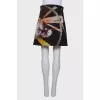 Black print skirt