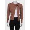 Wool brown cardigan