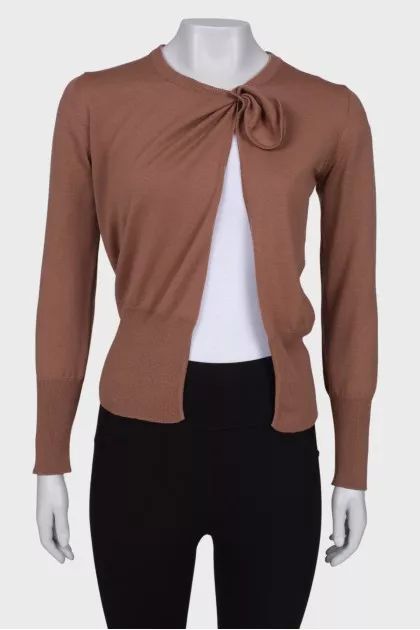 Wool brown cardigan