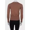 Wool brown cardigan