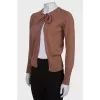 Wool brown cardigan