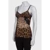 Pajama leopard top