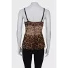 Pajama leopard top