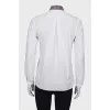 White blouse with print