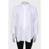 White blouse with button fastening