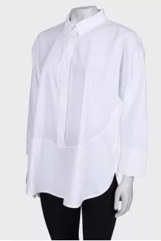 White blouse with button fastening