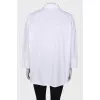White blouse with button fastening
