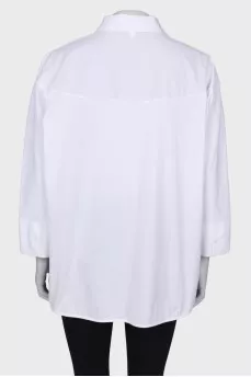 White blouse with button fastening