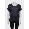 Knitted T-shirt with sequins