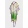 Silk dress with side slits