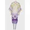 Silk dress with side slits