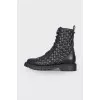 Кожаные ботинки Rockstud Spike