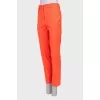 Wool orange trousers with tag