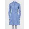 Blue striped dress