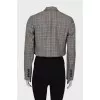 Checked cropped jacket