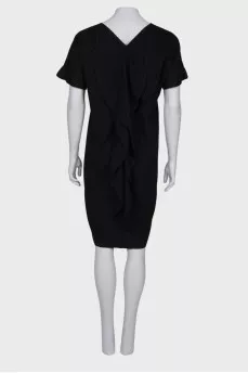 Black dress with frills