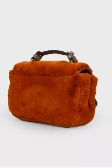 Fur brown bag