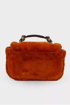 Fur brown bag