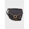 Eyelet leather bag