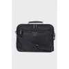 Men's briefcase Tessuto and Saffiano Leather