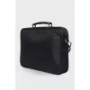 Men's briefcase Tessuto and Saffiano Leather