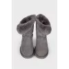 Uggs with fur and rhinestones