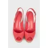 Cork wedge sandals