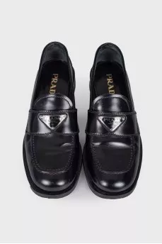 Square Toecap Leather Loafers