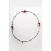 Golden necklace with massive beads