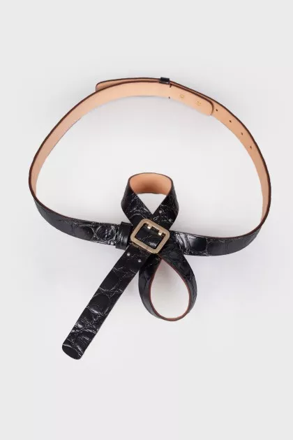 Black belt with bow