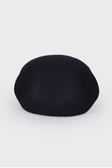 Wool black beret