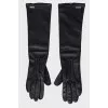 Long leather gloves