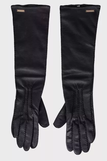 Long leather gloves