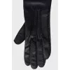 Long leather gloves