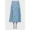 Skirt with hidden front slit