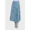 Skirt with hidden front slit