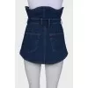 Denim blue corset