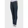 Jeans with openwork back
