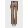 Patterned golden trousers