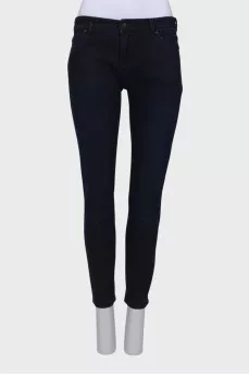Navy blue straight fit jeans