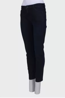 Navy blue straight fit jeans