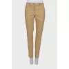 Wool beige trousers