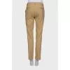 Wool beige trousers