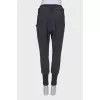 Wool gray joggers