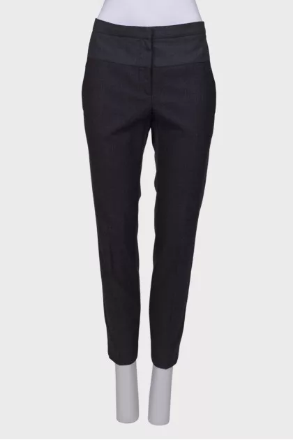Wool gray dress pants