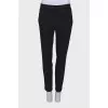 Wool black dress pants