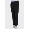 Wool black dress pants