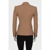 Beige double-breasted jacket