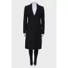 Black fitted coat